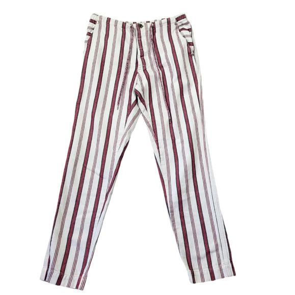 Zadig & Voltaire Paris Raye Nautical Striped Cropped Pants - Picture 13 of 13
